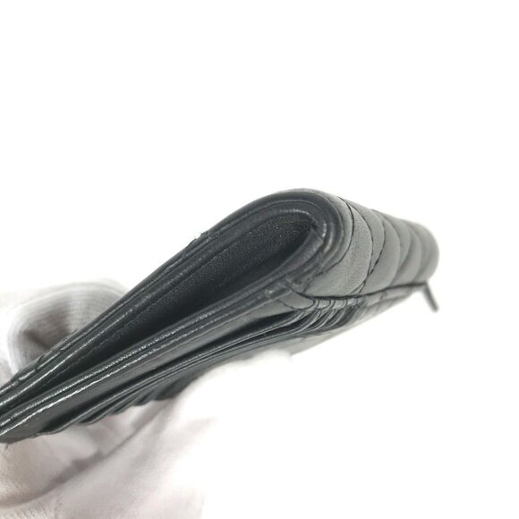 CHANEL Black Leather Logo Wallet - Picture 14 of 14